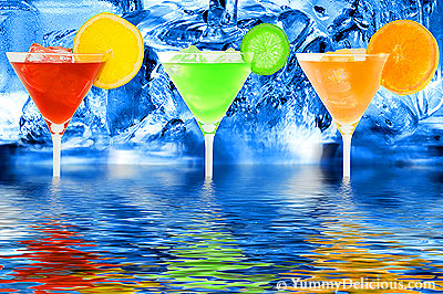YummyDelicious.com - Water and Fluids - more vital than food... Drinks and beverages are quenching, refreshing, nourishing.